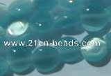 CCT463 15 inches 6mm flat round cats eye beads wholesale