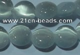 CCT482 15 inches 8mm flat round cats eye beads wholesale