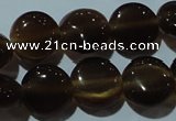 CCT489 15 inches 8mm flat round cats eye beads wholesale