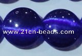 CCT580 15 inches 14mm flat round cats eye beads wholesale