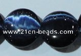 CCT582 15 inches 14mm flat round cats eye beads wholesale