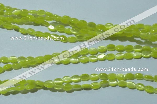 CCT607 15 inches 4*6mm oval cats eye beads wholesale