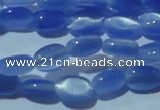 CCT613 15 inches 4*6mm oval cats eye beads wholesale