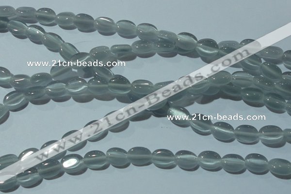 CCT631 15 inches 6*8mm oval cats eye beads wholesale