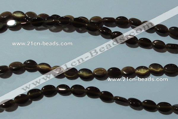 CCT638 15 inches 6*8mm oval cats eye beads wholesale