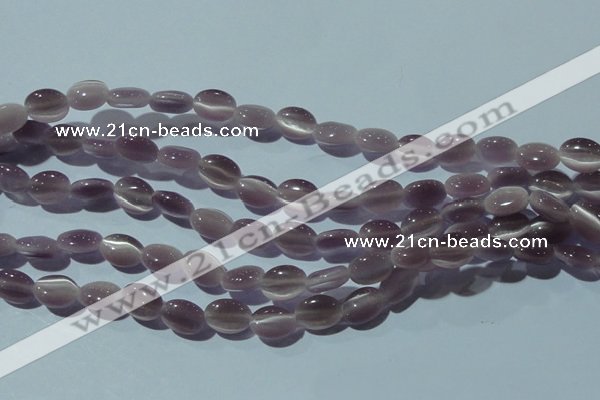 CCT641 15 inches 6*8mm oval cats eye beads wholesale