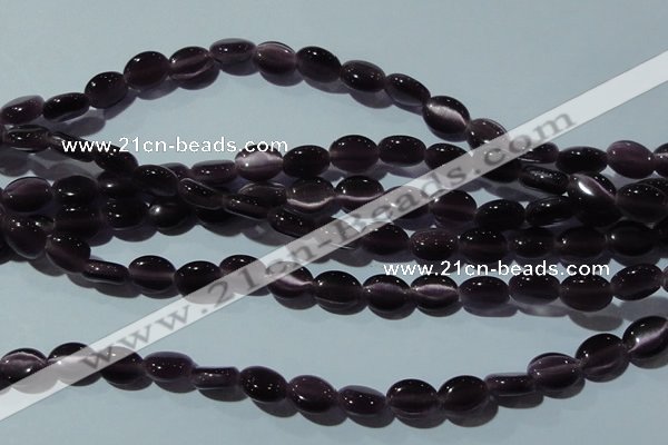 CCT642 15 inches 6*8mm oval cats eye beads wholesale