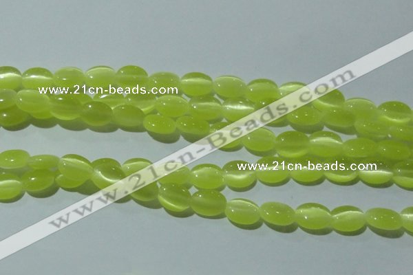 CCT644 15 inches 6*8mm oval cats eye beads wholesale