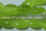 CCT645 15 inches 6*8mm oval cats eye beads wholesale