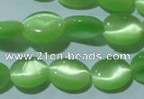 CCT649 15 inches 6*8mm oval cats eye beads wholesale