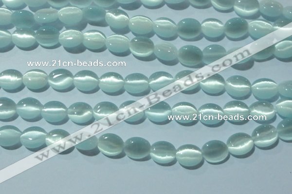 CCT660 15 inches 8*10mm oval cats eye beads wholesale