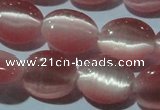 CCT665 15 inches 8*10mm oval cats eye beads wholesale