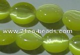 CCT669 15 inches 8*10mm oval cats eye beads wholesale