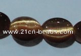 CCT674 15 inches 8*10mm oval cats eye beads wholesale