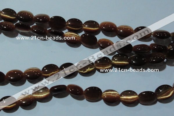 CCT674 15 inches 8*10mm oval cats eye beads wholesale