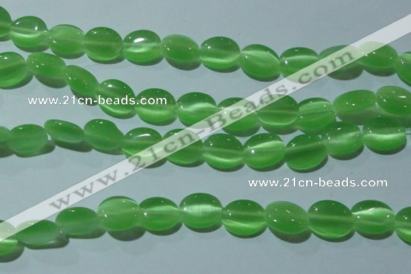 CCT675 15 inches 8*10mm oval cats eye beads wholesale