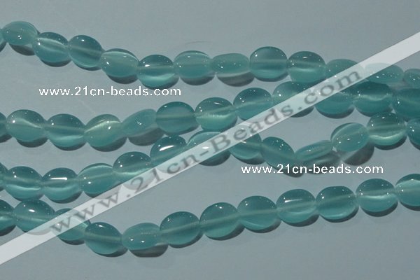 CCT676 15 inches 8*10mm oval cats eye beads wholesale