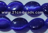 CCT679 15 inches 8*10mm oval cats eye beads wholesale