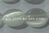 CCT690 15 inches 10*12mm oval cats eye beads wholesale