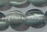 CCT691 15 inches 10*12mm oval cats eye beads wholesale