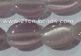 CCT692 15 inches 10*12mm oval cats eye beads wholesale