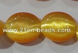 CCT697 15 inches 10*12mm oval cats eye beads wholesale