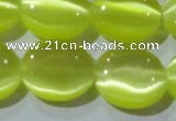 CCT698 15 inches 10*12mm oval cats eye beads wholesale