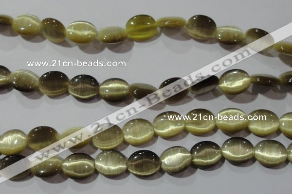 CCT700 15 inches 10*12mm oval cats eye beads wholesale