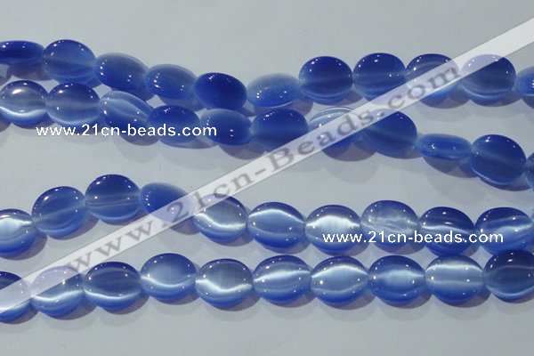 CCT702 15 inches 10*12mm oval cats eye beads wholesale