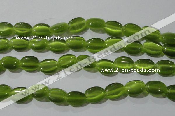 CCT703 15 inches 10*12mm oval cats eye beads wholesale