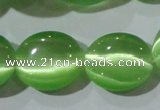 CCT704 15 inches 10*12mm oval cats eye beads wholesale