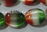 CCT706 15 inches 10*12mm oval cats eye beads wholesale