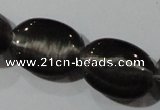 CCT708 15 inches 10*12mm oval cats eye beads wholesale