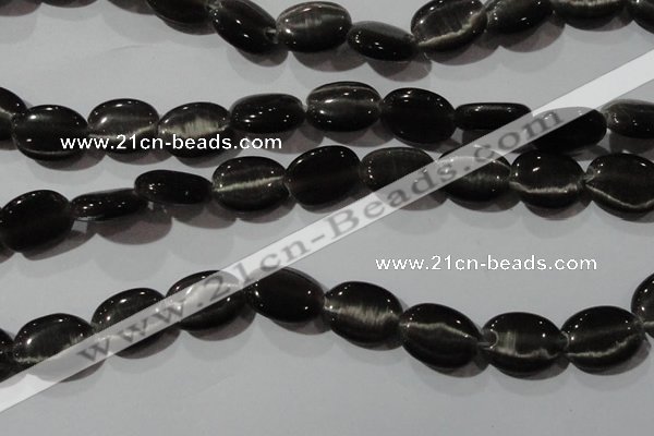 CCT708 15 inches 10*12mm oval cats eye beads wholesale