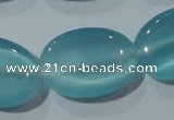 CCT729 15 inches 10*14mm oval cats eye beads wholesale