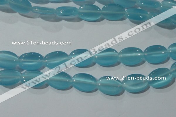 CCT729 15 inches 10*14mm oval cats eye beads wholesale