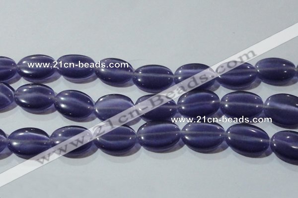 CCT731 15 inches 10*14mm oval cats eye beads wholesale