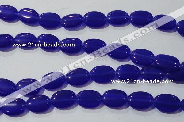 CCT732 15 inches 10*14mm oval cats eye beads wholesale