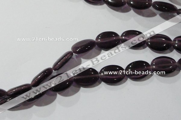 CCT733 15 inches 10*14mm oval cats eye beads wholesale