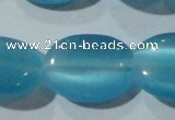 CCT752 15 inches 11*15mm oval cats eye beads wholesale