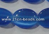 CCT753 15 inches 11*15mm oval cats eye beads wholesale