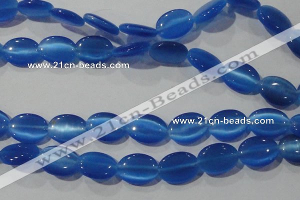 CCT753 15 inches 11*15mm oval cats eye beads wholesale