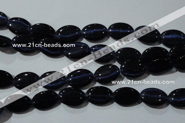 CCT754 15 inches 11*15mm oval cats eye beads wholesale