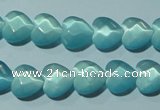 CCT963 15 inches 10*10mm faceted heart cats eye beads wholesale