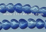 CCT964 15 inches 10*10mm faceted heart cats eye beads wholesale