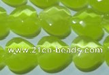 CCT985 15 inches 16*16mm faceted heart cats eye beads wholesale