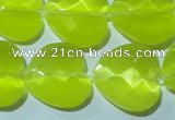 CCT990 15 inches 18*18mm faceted heart cats eye beads wholesale