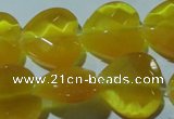 CCT991 15 inches 18*18mm faceted heart cats eye beads wholesale