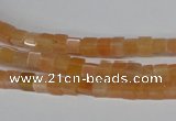 CCU08 15.5 inches 4*4mm cube pink aventurine beads wholesale