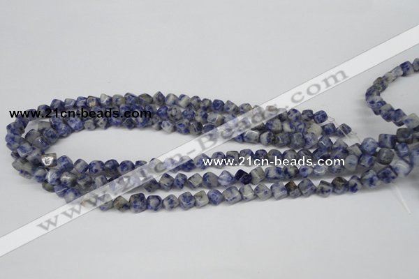 CCU109 15.5 inches 6*6mm cube sodalite gemstone beads wholesale